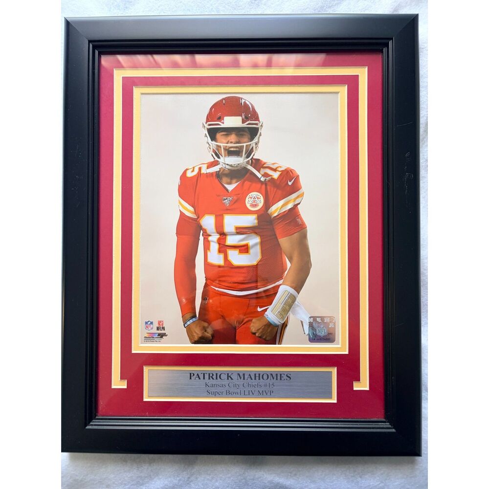 Patrick Mahomes Kansas City Chiefs Framed Photo Plaque Super Bowl MVP Hologram
